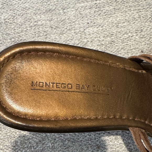 Montego Bay Club Dark Brown Wedge Sandals - Picture 2 of 5
